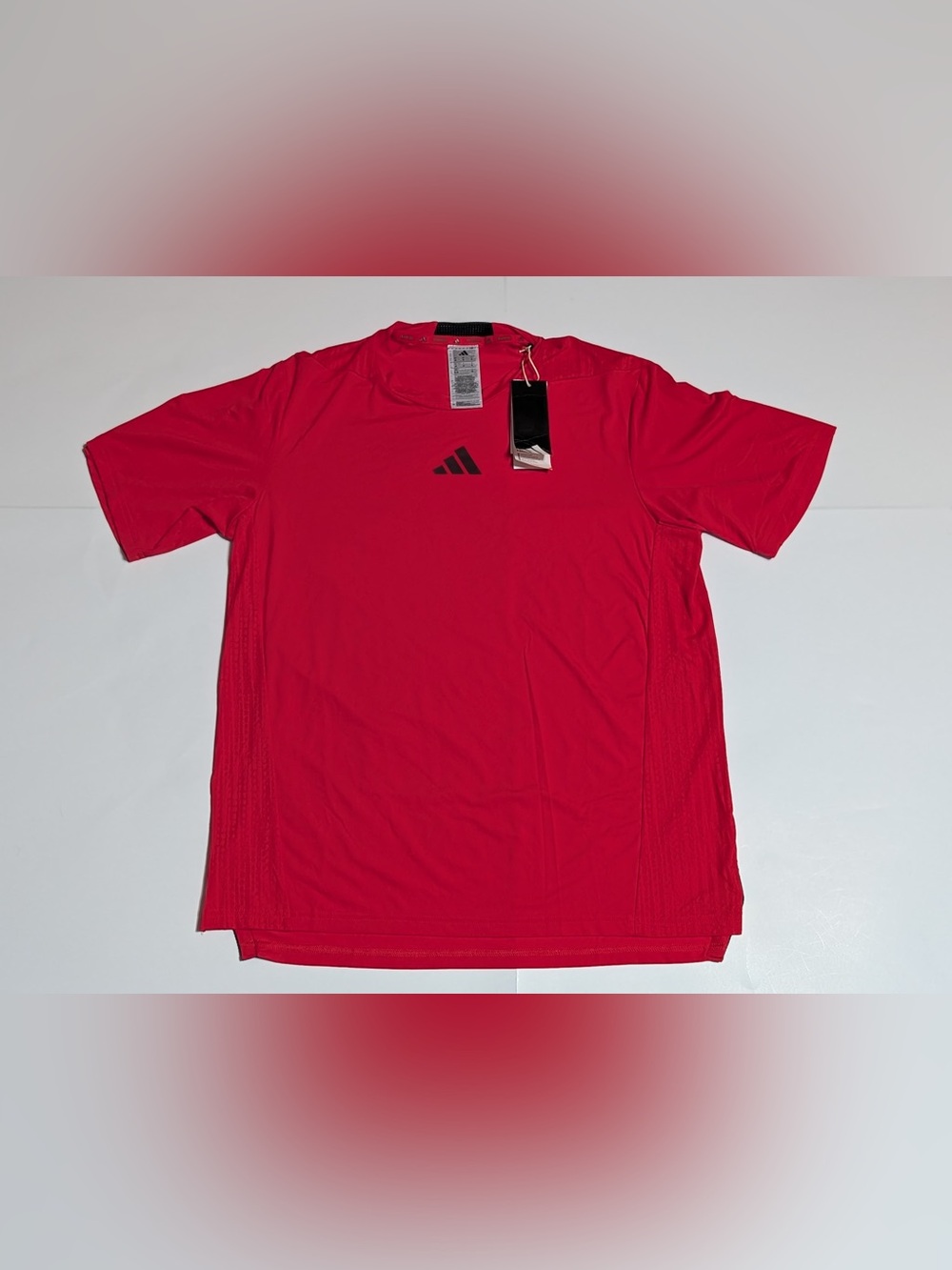 adidas Men’s D4T INT Tee Training Climacool+ Top Shirt JY6341 red Size M NEW NWT